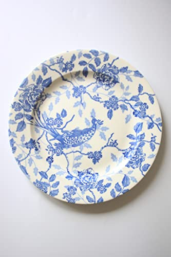Churchill China Queens KUJAKU Platte, 31 cm, Blau / Weiß
