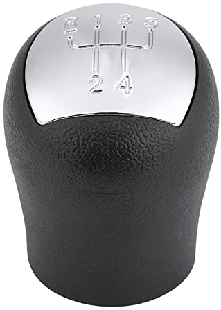 EBTOOLS Zubehör für Clio & Schaltknauf Blau, 5 Gang, Modernes Design mit LED-Gangstellungsanzeige, Passend für Clio 2003, 2004, PVC-Leder, 6 cm