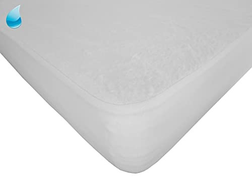 Dukal | wasserdichte Molton-Auflage für Topper 180 x 200 cm | mit Spannumrandung | Ober-/Unterseite aus Kalmuck-Molton (100% Baumwolle) | Innenschicht wasserundurchlässig | Made in Germany