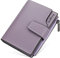 ANYWN Portefeuille Femme Vintage, Petit Porte Monnaie Femme à Grande capacité, élégant Porte Monnaie Femme avec Fermoir magnétique Violet