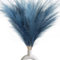Artificial Pampas Grass 7 Stems Height-40inch/100cm Tall Large Pampas Grass Vase Fake Pampas Grass Dried Flowers Decor For Home Wedding Flower Decor Artificial Flowers (Blue)