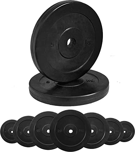 G5 HT SPORT Unisex – Erwachsene, Ø Bohrung 2 Scheiben aus gummiertem Gusseisen, Lochdurchmesser 25 mm, 20 kg, 2 x 20 kg, 2 DISCHI IN GHISA GOMMATI Ø FORO