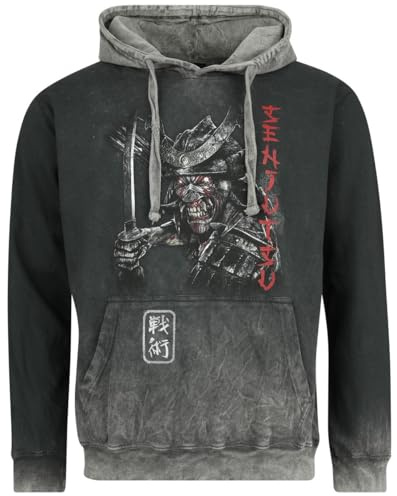 Iron Maiden Männer Kapuzenpullover grau XL 100% Baumwolle Band-Merch, Bands