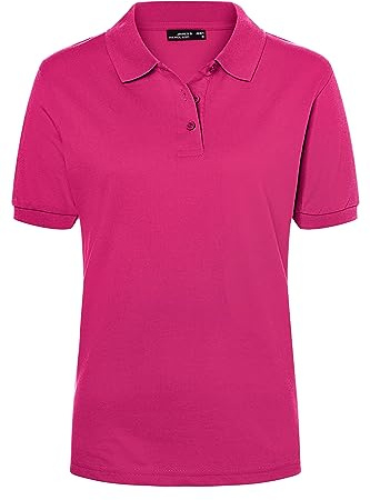 James & Nicholson Damenpolo Classic - Piqué-Poloshirt mit gestrickten Bündchen