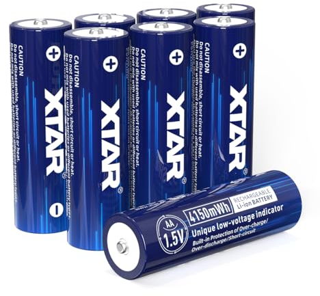 aa akkus 1.5v wiederaufladbar XTAR 4150mWh 1,5V AA wiederaufladbare AA Batterien (8Pack-4150mWh AA)
