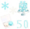 50 Stück Frozen Tortendeko,Eiskönigin Tortendeko Essbare Schneeflocken Frozen Cake Schneeflocken Blau Elsa Kuchen Deko Snowflake Cake Decoration Tortendeko(Blau Weiß)