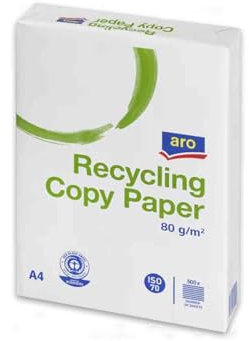 aro Kopierpapier Druckerpapier Universalpapier DIN A4-80 g/m² Diverse Mengen (Aro Recycling 500 Blatt & 1x HLKauf-Produkt)