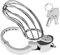 TOUNID Neu Metall Peniskäfig Für Männer Chastity Cage Male mit Einstellbarer Sprengring Keuschheitskäfig Herren Bondage Keuschheit Käfig SM Sexspielzeug Edelstahl Sex Toys(001 Modell)