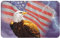 TUUWAI Teppich, Adler mit USA-Flagge, superweiche Kurzflor-Fußmatte, Wohnzimmer, Schlafzimmer, Teppiche, Größe: 80 x 50 cm