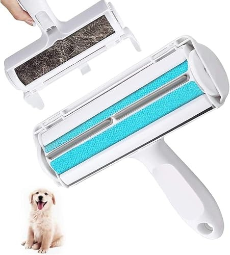 Quitapelos y Rodillos Blanco para Animale Mascotas maquina quitapelusas Cepillo de Limpieza Removible para Gatos y Perros Lavable y Reutilizable - Ideal para Alfombras, Ropa y Sofa quitar pelo perro