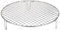 sourcing map Round Cooking Rack 10.4-inch Stainless Steel Cross Wire Barbecue Grill Net with 50mm Legs for Cooking Baking Steaming BBQ