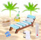Strand-Mikrolandschaft,12 Stückstrand deko Miniatur Set Mini-Stranddekorationen deko Strand und Meer mini liegestuhl deko klein für DIY Fee Garten Puppenhausdekoration Geburtstagsgeschenk