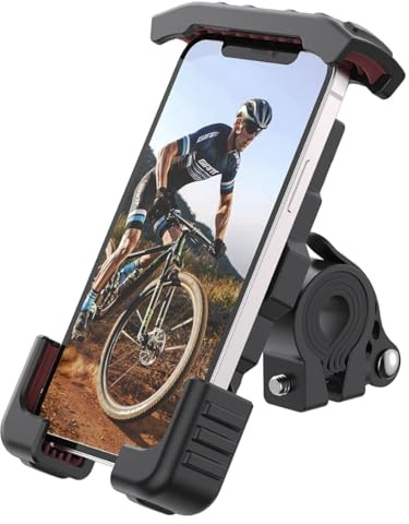 Bike Phone Holder, 360° Rotatable Adjustable Phone Holder for Bike, Bicycle, Motorcycle Compatible with Universal Mobile Phone like iPhone 14 13 12 11 Pro Max/XR/XS/8/7, Galaxy (4.7-6.8)