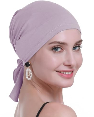 OSVYO Bambus Chemo Kopftuch für Frauen mit Haarausfall - Krebspatienten kopfbedeckung Turban in Versiegelter Verpackung