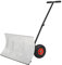 Homgoday Pala spazzaneve manuale con ruote 100x44 cm