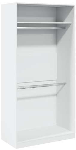 vidaXL Garde-Robe Blanc 100x50x200 cm Bois d'ingénierie