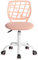 FurnitureR Home Office Stuhl Ergonomischer justierbarer Höhendreher Rolling Computer Executive Stuhl für Home Office Arbeitszimmer, Candy Pfirsich rosa