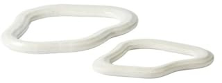 broste Copenhagen Nordic Coasters, White, Set of 2