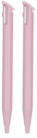 Lot de 2 stylets de rechange pour écran tactile compatible avec consoles Nintendo 2DS XL Rose
