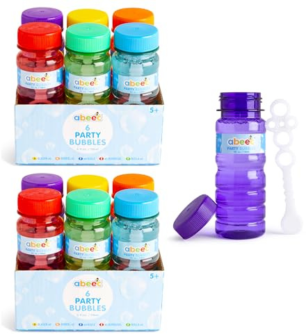 abeec 12 Pack Of Bubbles For Kids - Party Bag Fillers - Kids Bubbles - Multipack