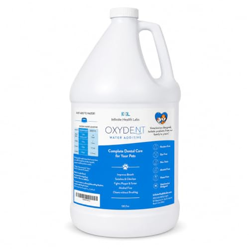 Infinite Health Labs Oxydent Dental Water Additive, Dogs & Cats, 1 Gallon