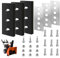 Universal Edelstahl Schneefräse Impeller Modifikation Kit 3/8 Zoll - Schneefräse Zubehör mit 3 Klingen - Schneefräse Ersatzteil - Schneefräse Blade Impeller Kit