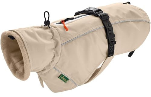 HUNTER Hundemantel NORDBY, Farbe: Creme, wasserdicht, warm gefüttert, reflektierend, ideal für Outdoor-Abenteuer, schützt vor Kälte & Nässe, maschinenwaschbar, Größe: 30