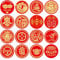 320stk Chinesische Neujahrsaufkleber, 16 Stile Neujahr Aufkleber zum Mondneujahr Chinesische Neujahrsdeko für die Partyzubehör Dekoration zum Chinesischen Neujahr