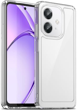 Liisooka Case for Oppo A60 5G/A40/A40M, Military Grade Drop Protection Phone Case, Yellowing Resistant, Anti-Scratch Hard PC Back, Shockproof Hard Ultra-Thin Protective Cover, Clear