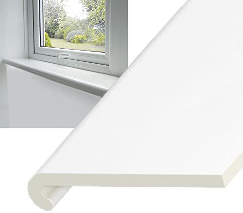 Window Sill Capping Board - Bullnose Window Board Sill Cover - Plastic Window Cill Cover - 1.25 Metre Length (210mm Width)
