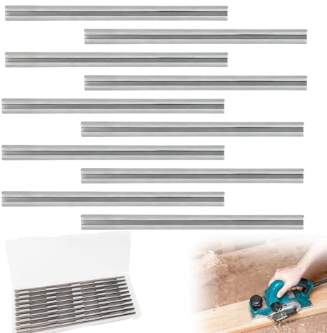10 Pièces Lames de Raboteuse,Lame Rabot 82mm,Bien Fait,Solide et Durable,pour Rabot Électrique,Machines de Travail du Bois