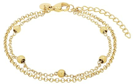 TOM TAILOR - Damen Armband Edelstahl - Kugeln Anhänger