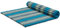 livasia Rollmatte XXL breit Doppelbett - 200x145x4,5cm - Gästebett Gästematratze 2 Personen mit Muster, Reisebett für Kofferraum und outdoor, Thaimatte Kapok Garten und Balkon (Hellblau)