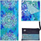 Elite Trend Mikrofaser-Strandtuch für Erwachsene mit Tasche, groß, 160 x 78,7 cm, leicht, sandfrei, schnell trocknendes Handtuch für Reisen, Schwimmen, Yoga, Camping
