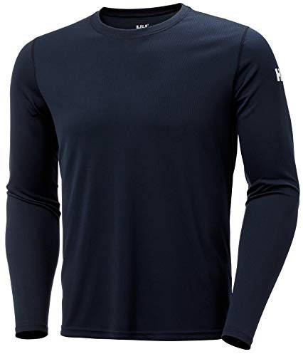 Helly Hansen Herren HH Tech Crew Langarm Funktionsshirt, Marineblau, L