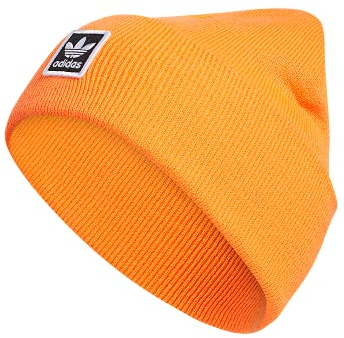 adidas Originals Tall Utility Cuff Beanie, Signal Orange, One Size