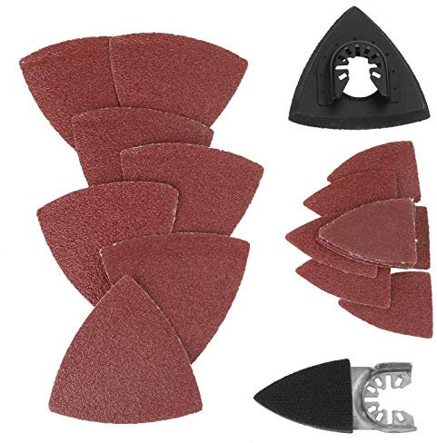 82 Pezzi Kit di Levigatura per Oscillante Cuscinetto per Sabbia Oscillante Multiuso Accessori Multiutensile Oscillanti