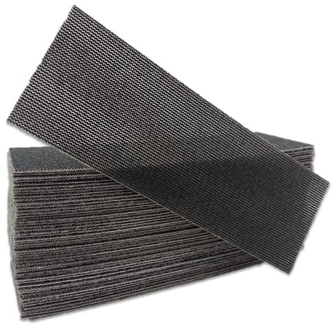 70 x 198mm PRONET MaxNet Strips // Abrasive Hook and Loop Sanding Sheets For Mirka Sanding Block// 80, 120, 180, 240, 320 & Mixed Grits//Pack of 50 (80 Grit)