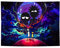 Fullfun Trippy Anime Wandteppich für Schlafzimmer, Farbe Galaxy und Mond Wandteppiche, psychedelische Kunst Wandteppiche Wandbehang Dekoration für Wohnzimmer Schlafzimmer & Schlafsaal 150 x 200 cm