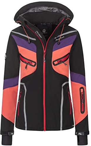 Rock Creek Softshelljacke Damen Outdoor Windbreaker D-465 | Wasserabweisende Übergangsbekleidung, funktionale Wanderjacke für Frauen, Camping, Freizeit und wechselhaftes Wetter