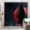 APOH Uchiha Itachi Duschvorhang Anime-Fans Kinder Badvorhang Akatsuki Symbol der roten Wolke Textil-Vorhang fur Badezimmer Anti-Schimmel (180x180cm, Sharingan9)