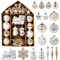 LEMESO 70pcs Weihnachtskugeln Christbaumkugeln Kunststoff Weihnachten Kugeln Weihnachten Deko Anhänger Weihnachtsbaumkugeln für Weihnachtsbaum deko