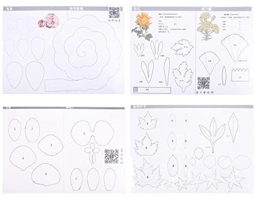 COHEALI 4 Sätze Papierblumen-druckvorlage Blumen Basteln Mexikanische Papierblumen Papierblumendekorationen Für Die Wand DIY Prägeformen Blumenschnitzen Selbstgemacht 3D Kunststoff