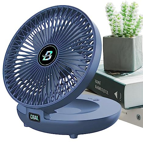 Maodom Ventilador Plegable - Ventilador de Pared para el hogar | Ventilador de circulación de Aire 90 ° Ajustable, Viento de 3 velocidades Ajustable, Aumenta el Flujo de Aire para Cocina, Interior