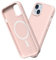 RhinoShield Coque Compatible avec [iPhone 15] | SolidSuit Compatible avec Magsafe - Coque Fine avec Technologie d'absorption des Chocs et Finition Premium Mate - Rose Poudré