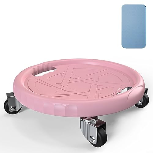 Bauch-Fitnessscheibe, Bauchrad Bauchmuskel-Fitnessscheibe, stumme Bauchmuskelplatte, geräuschlose Bauchscheibe 300 Catties, Blassrosa Grau