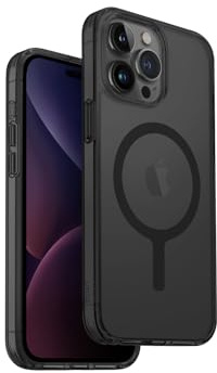 UNIQ LP Xtreme Handyhülle kompatibel mit iPhone 15 Pro Max, MagClick Magnetladung kompatibel (FrostSmoke)