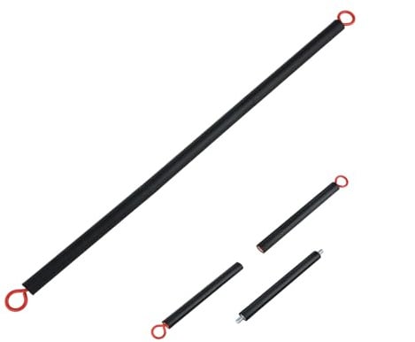 ENJOYFIT Resistance Band Bar for Fitness Portable Steel Pilates Workout Bar for Exercise 3 Parts Bar for Resistance Bands, Home Gym Resistance Training Equipment