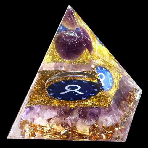 XIANNVXI Kristalle Pyramide Stier Edelsteine Groß Pyramiden Esoterik Spirituell Energie Geschenke 12 Constellation -Stier