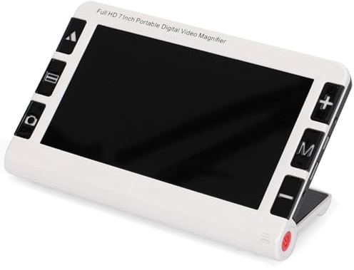 ExoticaBlend 7,0 Zoll Tragbare Digitale Lupe Low Vision Lesehilfe 2~32X Multiple Color Modus für Sehbehinderte, Kinder, Senioren